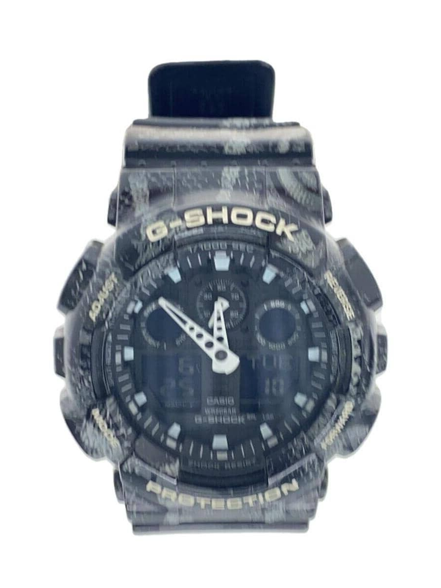 CASIO G-SHOCK GA-100MRB-1AJR Black Resin Quartz Digital Analog  