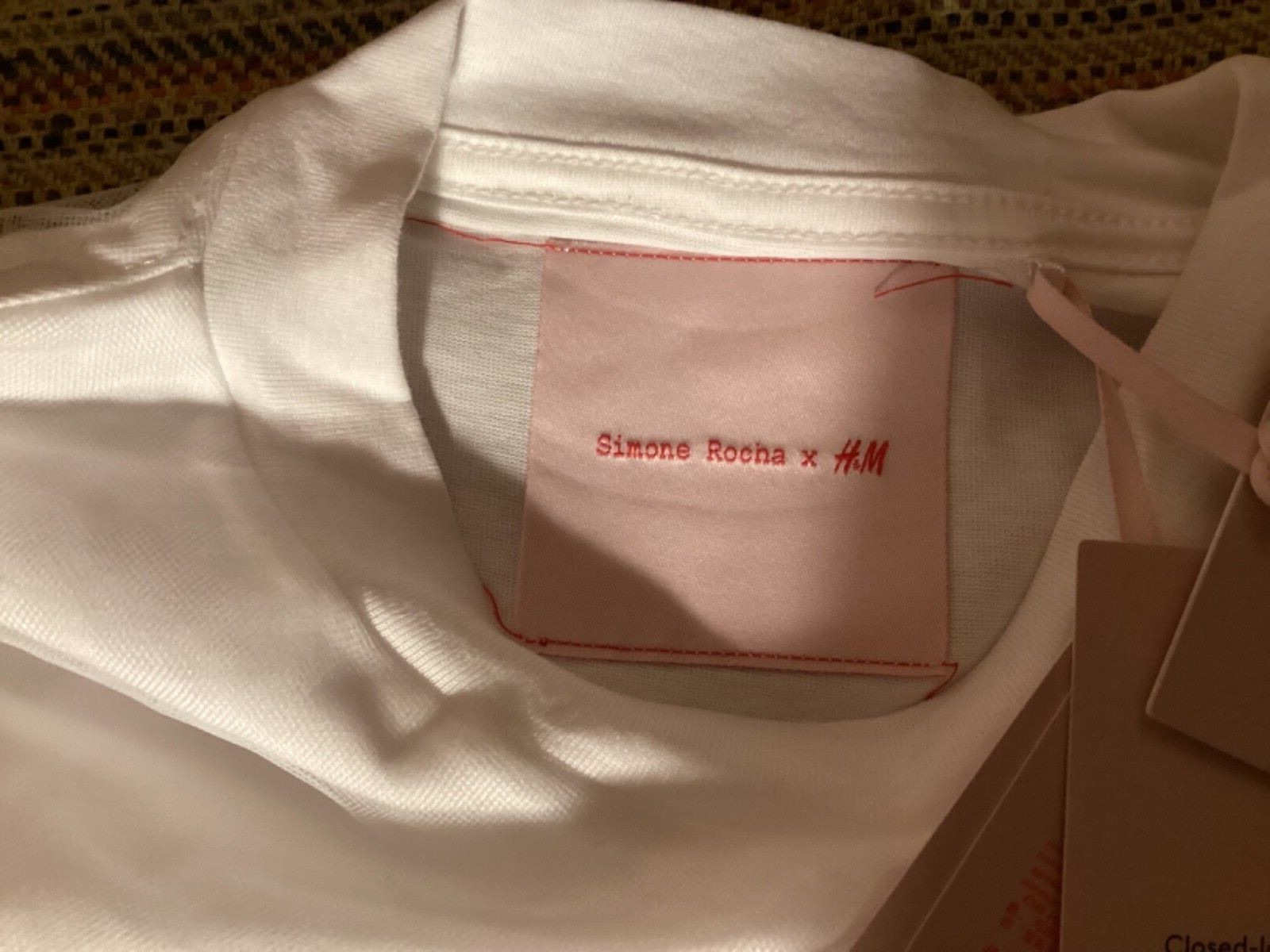 Simone Rocha x H&M  white layered tulle tshirt size small mens/unisex sold out image 3