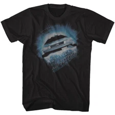 Back to the Future DeLorean Front End Black Tall T-shirt