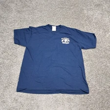 Port And Company Men's Bullwacker's Restaurant And Pub Shirt Blue Large