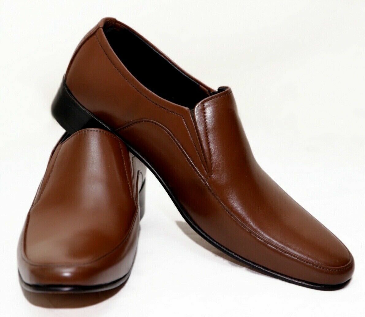 Men's Cognac Dress Shoes CapToe 