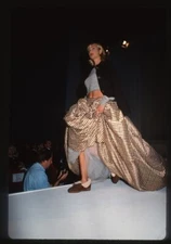 1994 MANON VON GERKAN On Runway @ Isaac Mizrahi Fashion Show Original 35mm Slide