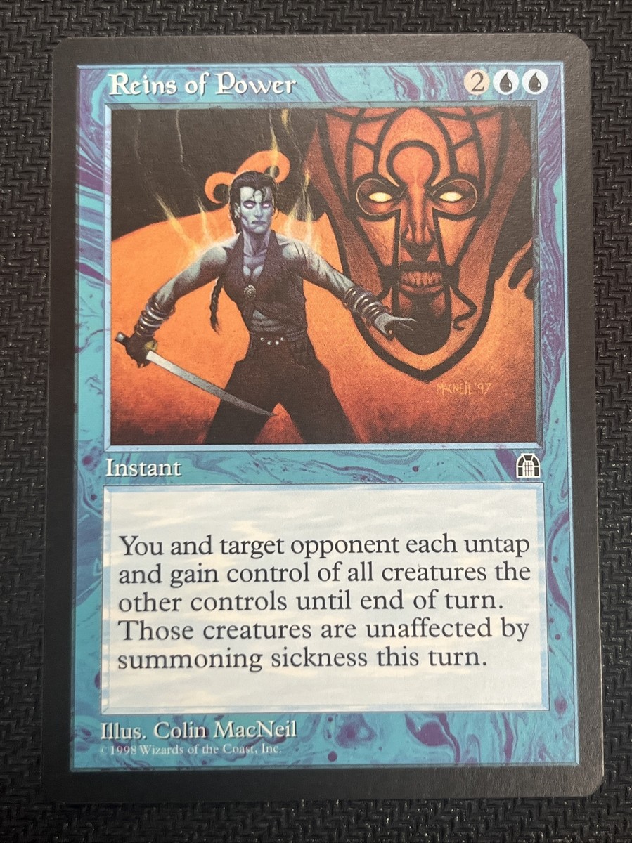 mtg powerful blue cards Mtg Reins of Power Stronghold NM Blue Rare MAGIC THE GATHERING