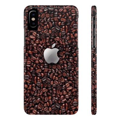 Slim Phone Case Apple iPhone Cell Smart Logo Coffee Beans Barista # Mugs n' More