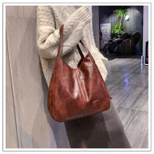 New Women Designer Leather Shoulder Bag Large Capacity Ladies Handbag Hobo Tote - Picture 3 of 24