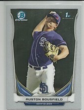 Auston Bousfield San Diego Padres 2014 Bowman Chrome Draft Card