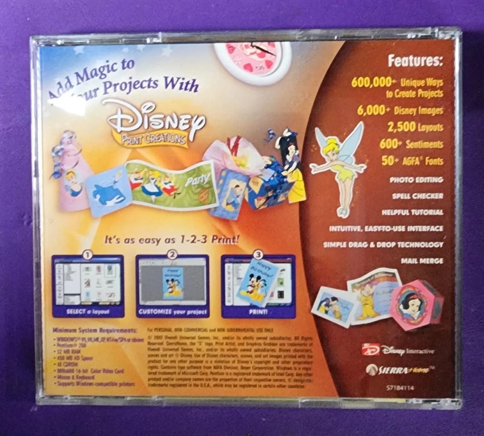 Print Artist Disney Print Creations Collection I PC CD ROM - Image 2 of 4