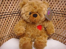 Valentine Teddy Bear Brown Red Heart 12" Plush Stuffed Animal Toy Kohls NEW
