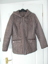 Ladies Finesse Quilted Jacket Rain Coat Size 14 Uk 42 Eur Vgc