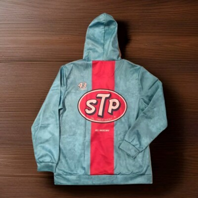 STP Racing Team Car Oil Gasoline Blie Size L Large Nascar I Richard Petty #43