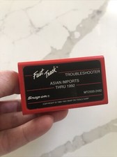 Snap-on Mt2500-2492 Fast Track Troubleshooter Cartridge Asian Imports Thru 1992 Snap-on Mt2500-2492 Fast Track Troubleshooter Cartridge Asian Imports Thru 1992