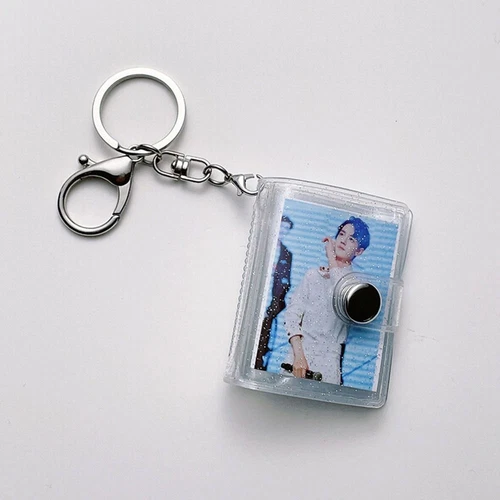 16 Pockets Mini Photo Album 1/2 Inch Backpack Keyring New Keychain Mini Album - Picture 8 of 12