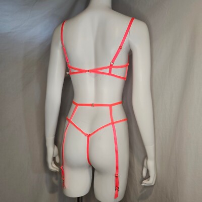 Victoria's Secret Sweetheart Strappy Teddy Small Orange