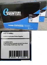  2  NEW ESSENTIAL TONER CARTRIDGE -- 100 compatible Dell 593BBBJ