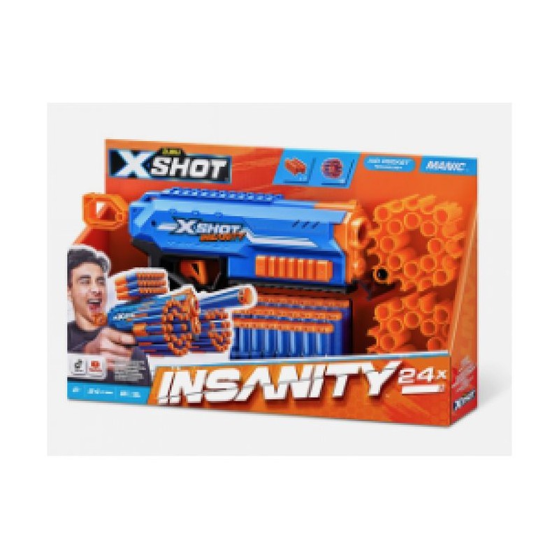 Lanceur X-SHOT Manic ZURU à grande capacité pour grands combats