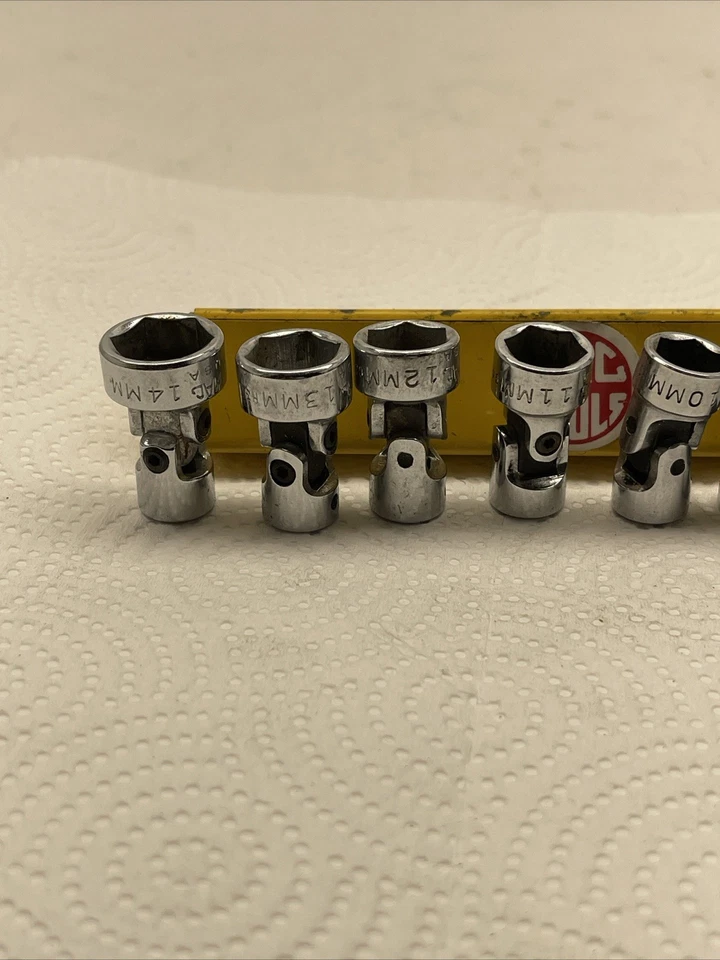 MAC Tools Giratorio 1/4" DR Juego de Enchufes Universal Lote Bandeja Métrica Bamboleo 6PT 6-14mm Foto 3 de 4