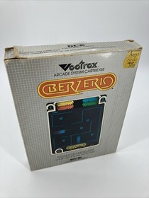Berzerk (Vectrex, 1982) Complete In Box w/ Overlay, Manual, & Tray TESTED