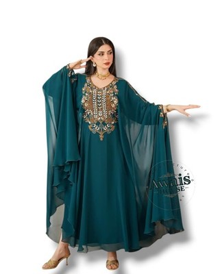 Muslim prayer muslim abaya caftan modest abaya with full sleeves dress |  eBay