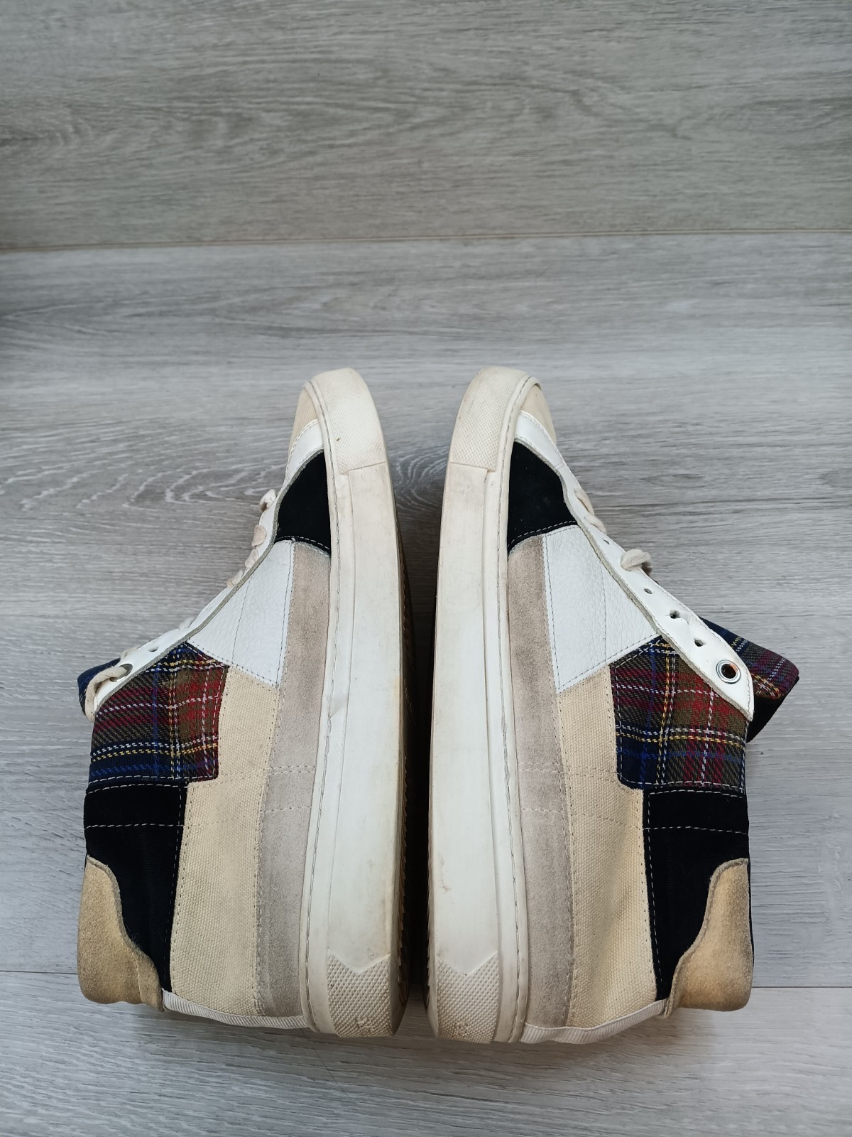 Greats Brooklyn Royale High Patchwork Men 11M Sne… - image 5