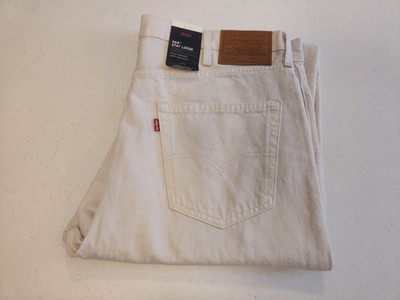 Levi's 568 Stay Loose Men's Ecru Jeans Straight Leg, Loose Fit, 38x30 Brand New