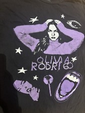 Olivia Rodrigo Graphic T Shirt Black Purple Pop Star Concert Merch Women's XL