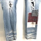 Amiri Men's Blue Multi-Patch Distressed Light Wash Graphic Denim Jeans Size 40 — photo 3