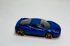 2010 Hot Wheels '11 Ferrari 458 Italia Blue 6/10 Faster Than Ever AC167