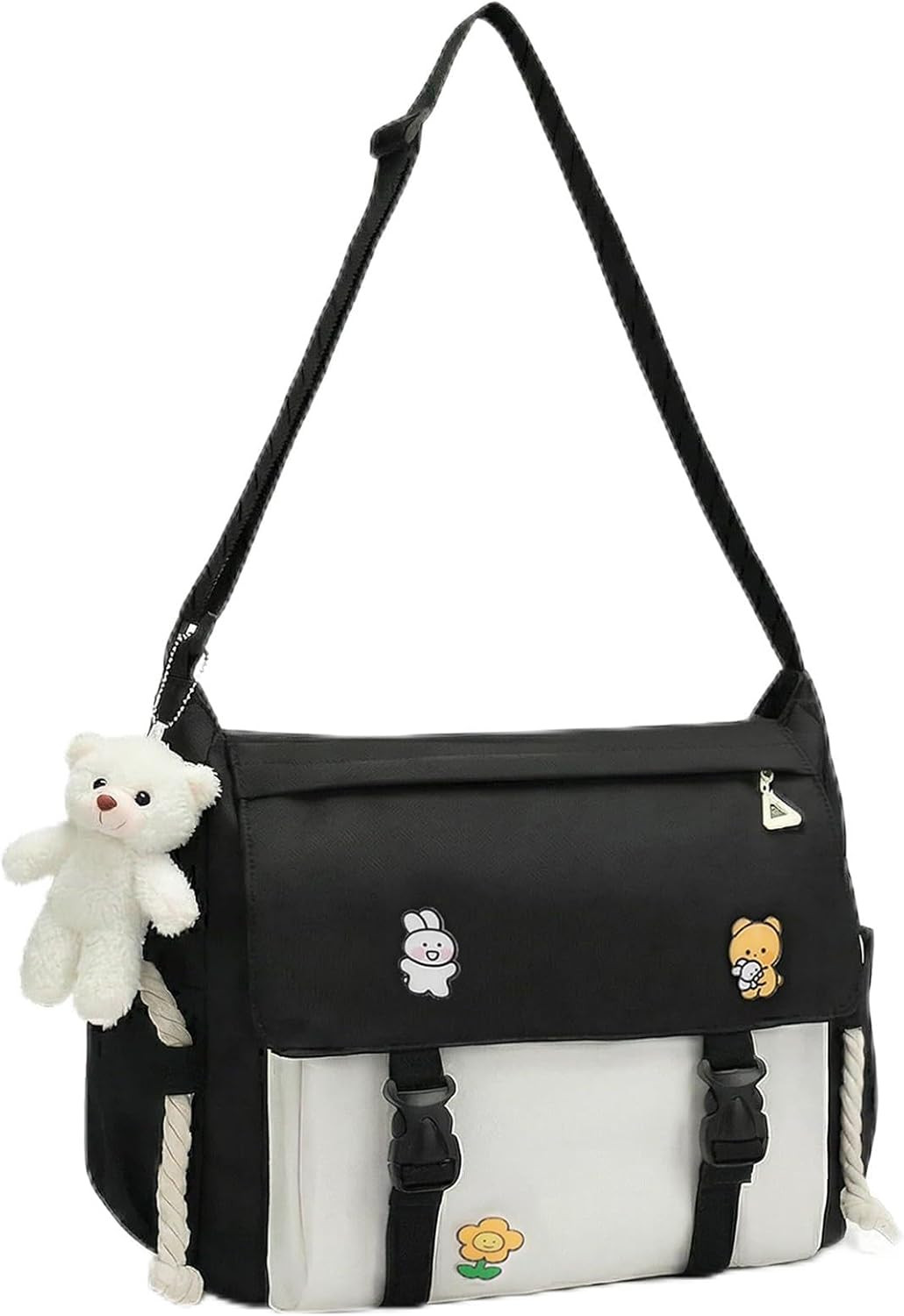 Cute Messenger Bag for Teen Girls Women, Kawaii Crossbody Sh