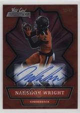 2021 Wild Card Alumination Auto Red /12 Nahshon Wright Auto 1r1k