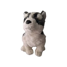 My Twin Poseable Pets 11" Vintage Husky Dog Stuffed Animal 1204B17