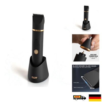 OLOV Körperrasierer USB-Ladestation Keramikklinge Wasserdicht