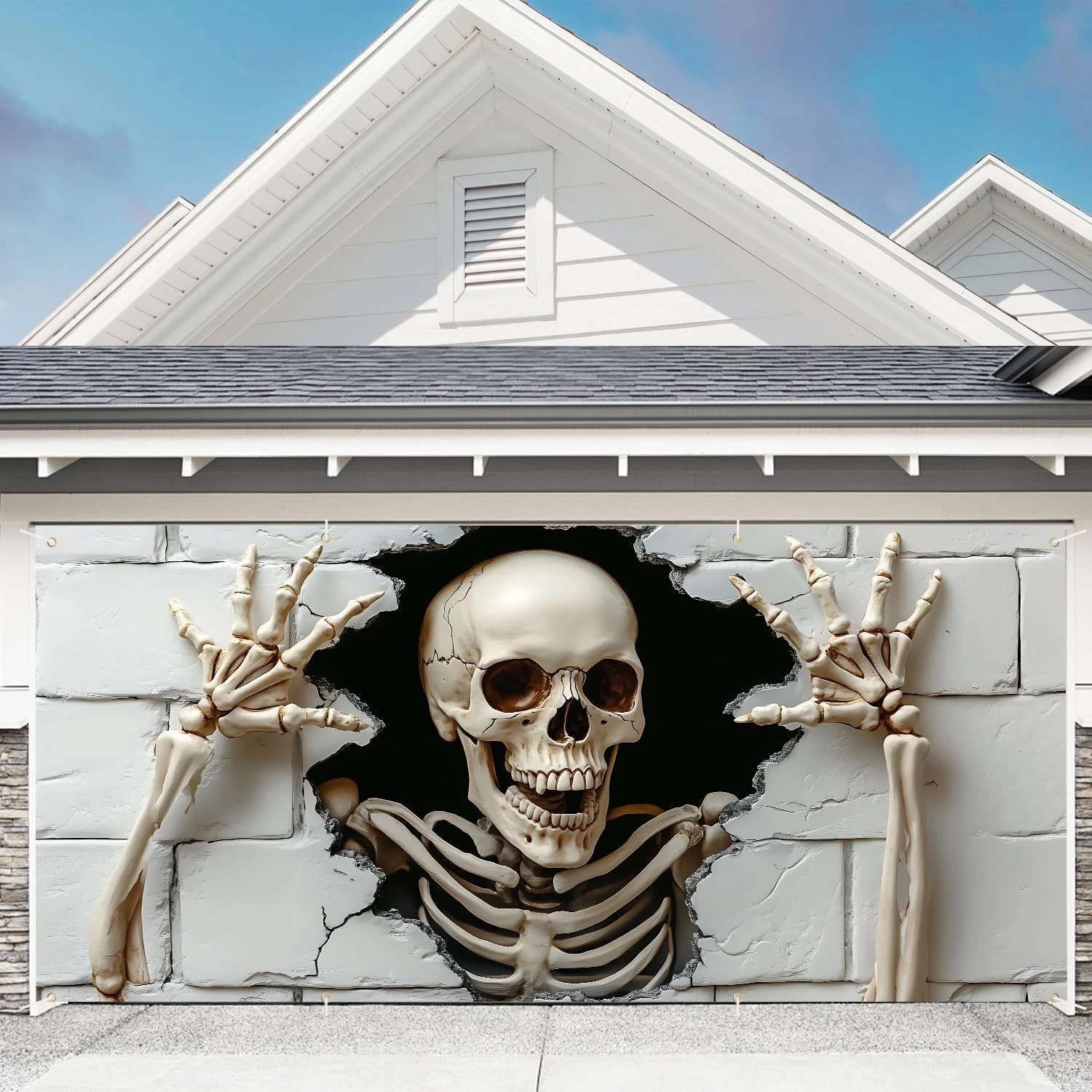 6 x 13 ft Halloween Garage Door Decorations Halloween decorations Witch Door Cov