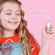 MISS NELLA Peach Slushie Kids Glitter Peel Off Nail Polish