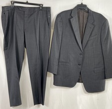 Armani Collezioni Men's Gray Virgin Wool G-Line 2-Piece Suit 40 Chest 38 Waist