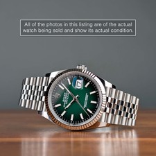 New 2026 Complete Set Green Ombré Jubliee Rolex Datejust 36 126234