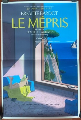 Affiche LE MEPRIS Jean-Luc Godard Brigitte Bardot Laurent Durieux 40x60 cm 2023