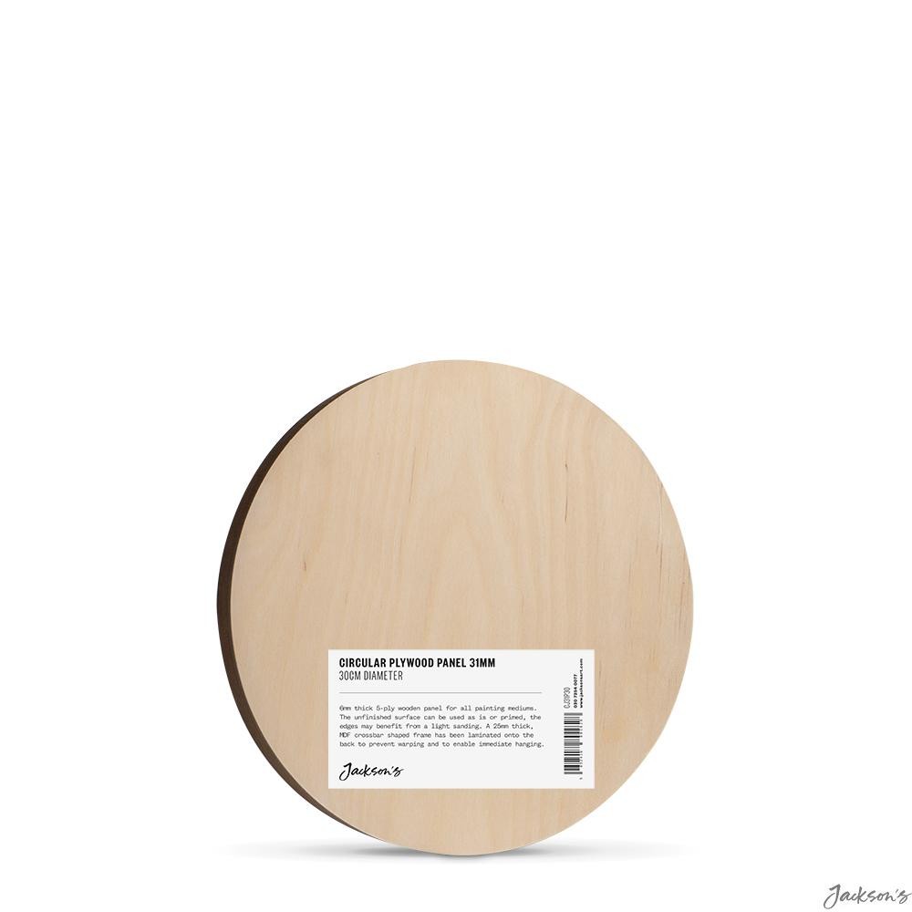 Jackson's : 31mm Circular Plywood Panel : 30cm Diameter