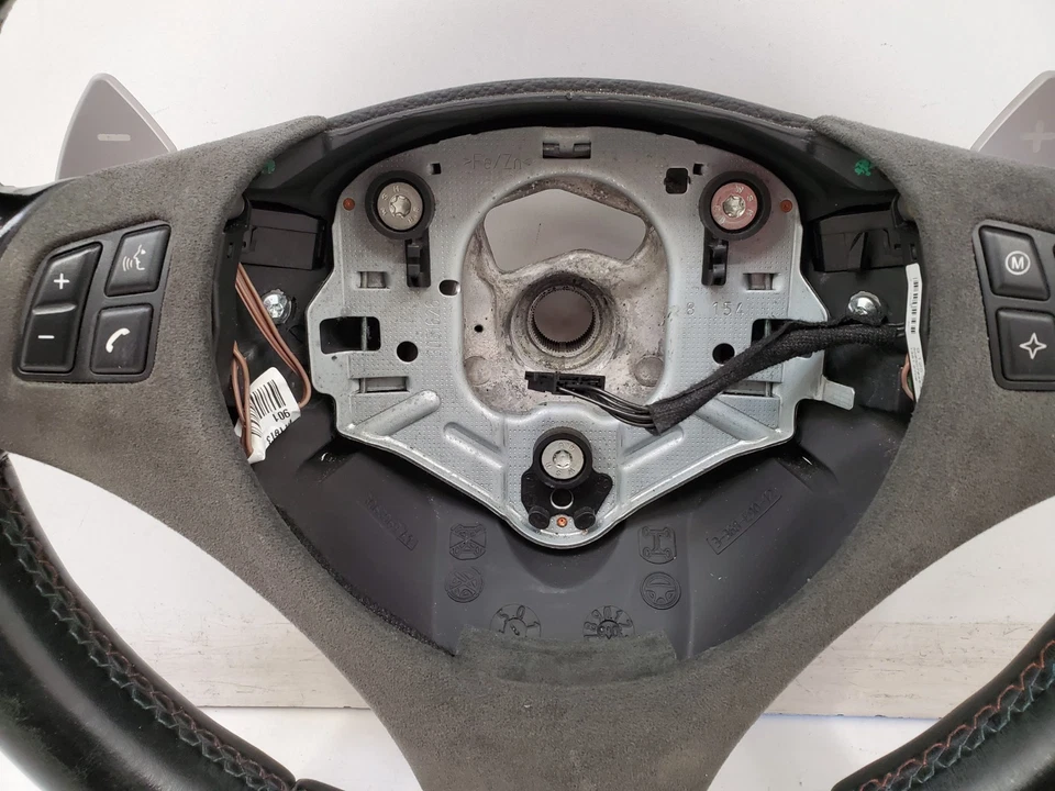 ✅ 08-13 OEM BMW M3 E90 E92 E93 DCT Volante Deportivo Cuero con Palancas de Cambio * Foto 4 de 4