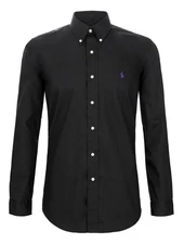 Ralph Lauren Poplin Button Shirt mens Long Sleeve top size M Medium Custom Fit