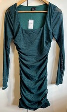 Windsor Sparkle Green Mini Dress L (12) BNWT