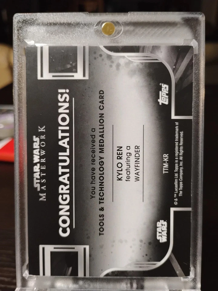 2022 Star Wars Masterwork Medallion Wayfinder Kylo Ren #TTM-KR! - Image 2 of 2