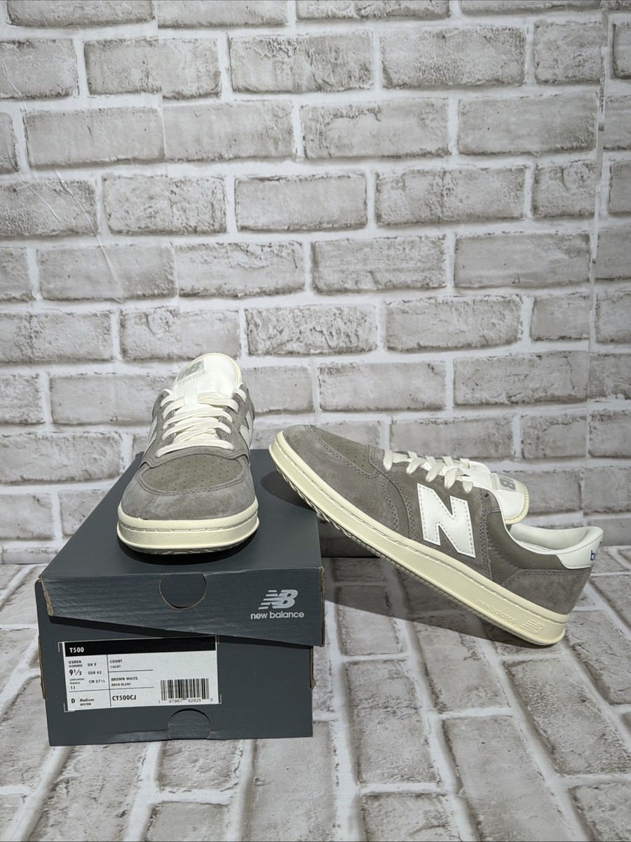 NEW IN BOX New Balance T500 Court Brown White CT500CJ  Size - Men 8/Women 9-1/2 New Balance CT500CJ | CT500CJ | AFEW STORE main image 4