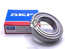 NEW SHIELDED SKF 6007 2Z C3 DEEP GROOVE BALL BEARING METAL 35x62x14 mm