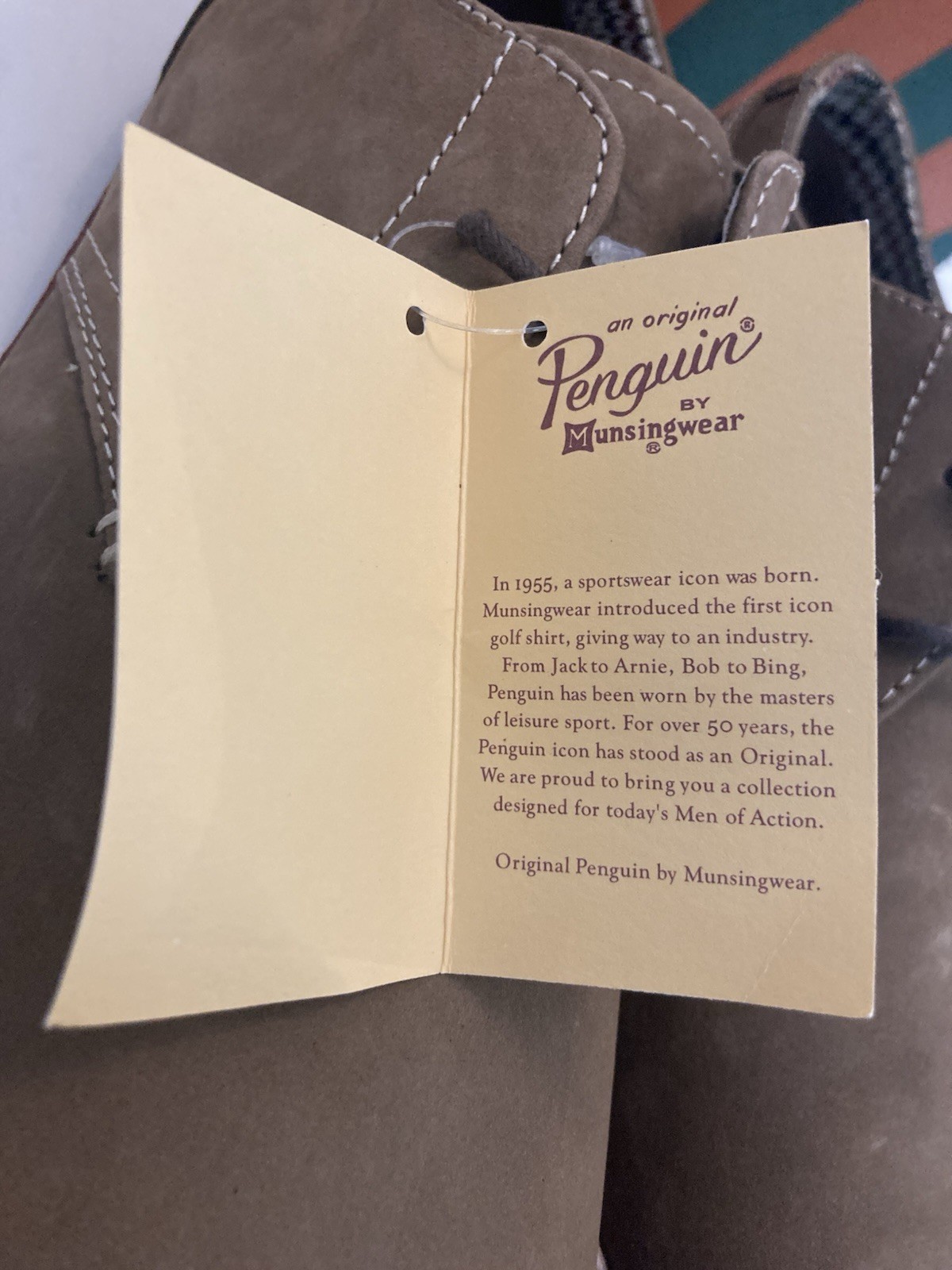 SAOLA Scarpe derby uomo Pinguino 9 5 Waylon marrone marrone pelle scamosciata stringate Oxford nuove