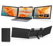 Triple Portable Monitor for Laptop FHD IPS Display Screen Dual Monitor Extender.