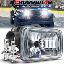 New 5x7 Inch Led Headlight For 1986-1995 Jeep Wrangler Yj 1984-2001 Cherokee Xj