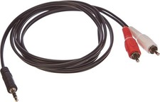 CAVO AUDIO STEREO ADATTATORE 1 JACK STEREO 3.5MM / 2 RCA MASCHIO/MASCHIO