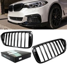 für BMW 5er G30 G31 2017-2020 Kühlergrill Einzelsteg Performance schwarz glanz