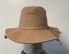Unbranded Women  s Polyester Wide Brim Sun Hat Sand With Adjustable Fit Band