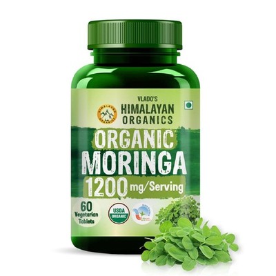 Himalayan Organics Organic Moringa Tablet 60 with 1200mg Moringa Leaves Extract
